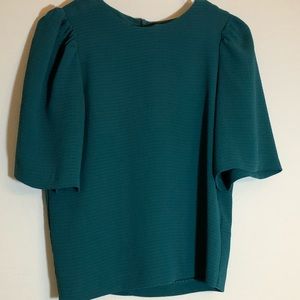 Teal H&M blouse